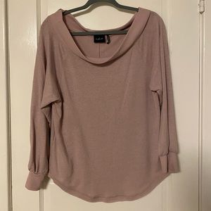 Blush Urban Outfitters scoop neck sweater